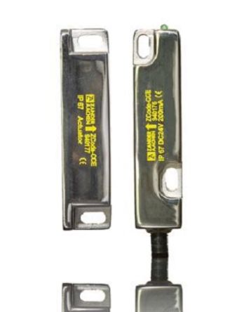 H.ZANDER ZCode-CCE Series Sliding Block for Mounting Magnetic Non-Contact Safety Switch, 24V dc, Plastic Housing, 2NC,