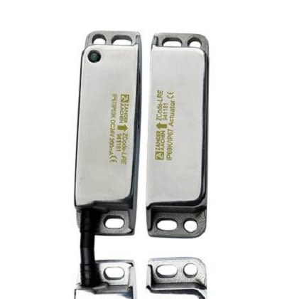 H.ZANDER ZCode-LRE Series Sliding Block for Mounting RFID Non-Contact Safety Switch, 24V dc, Stainless Steel Housing,