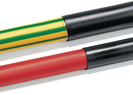 HellermannTyton Halogen Free Heat Shrink Tubing, Black 19.1mm Sleeve Dia. x 60m Length 2:1 Ratio, 315 Series