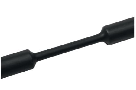 HellermannTyton Heat Shrink Tubing, Black 6.4mm Sleeve Dia. x 30m Length 2:1 Ratio, TFN21 Series