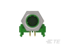 TE Connectivity Industrial Circular Connectors, 4 Contacts, Panel Mount, M12 Connector, Plug, Male, M12 Series