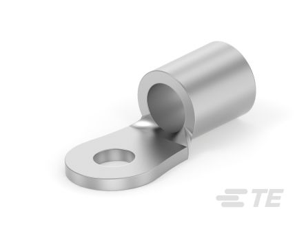 TE Connectivity, SOLISTRAND Uninsulated Ring Terminal, M2.5 (#4) Stud Size, Silver