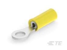 TE Connectivity, PIDG Insulated Ring Terminal, M2.5 Stud Size, Yellow