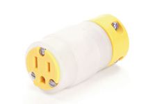 Molex US Mains Plug, 20A Yellow, Free Hanging Socket, 125 V