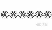 TE Connectivity 2-14373 Series Flat Ribbon Cable, 25-Way, 100m Length