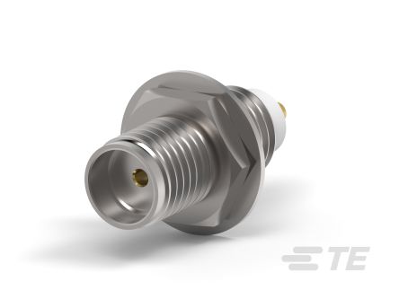 TE Connectivity 2058 5029 02 Series, Jack Panel Mount SMA Connector, 50Ω, Solder Termination, Straight Body
