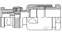 TE Connectivity 14781 Series, Plug Plug-In BNC Connector, 50Ω, Clamp Termination, Straight Body