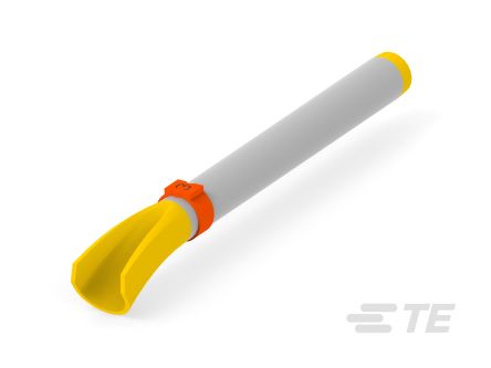 TE Connectivity Agastat 7000 Snap On Cable Markers, Orange, Pre-printed "3", 3.25 – 4.5mm Cable, for Printed Markers,