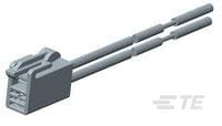 TE Connectivity 1-2058 Series Cable Assembly, 2-Pole, Female, 2-Way, Cable Mount