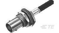 TE Connectivity 13374 Series Panel Mount BNC Connector, Crimp Termination, Straight Body