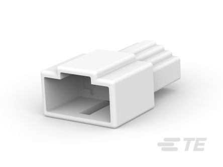 TE Connectivity, FASTIN-FASTON 250 3 Way Nylon Crimp Terminal Housing, Natural