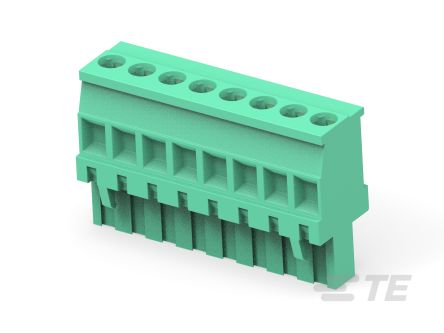TE Connectivity, 5.08mm Pitch, Buchanan, 8 Way, Vertical, Pluggable Terminal Block, Plug, Plug-In, Pluggable
