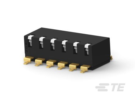 TE Connectivity 6 Way Surface Mount DIP & SIP Switch