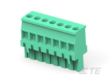 TE Connectivity, 5.08mm Pitch, Buchanan PCB Terminal Blocks, 7 Way, Vertical, Pluggable Terminal Block, Plug, Board
