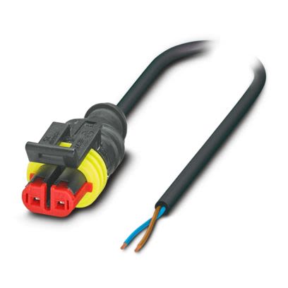 Phoenix Contact Free Ends to Straight Female 2 way 2-Pole Sensor Actuator Cable, 10m