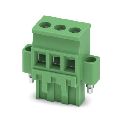 Phoenix Contact MVSTBR Series PCB Connector, 3-Contact, 5mm Pitch, Screw, 1-Row, Screw Termination