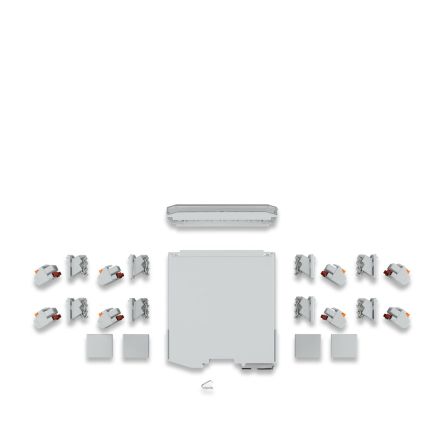Phoenix Contact ICS50 Series DIN Rail Housing Set for Use with For Mounting On A DIN Rail, 16A