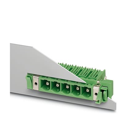 Phoenix Contact, 10.16mm Pitch, DFK, 3 Way,, Pluggable Terminal Block, Feed Through Plug, Screw, Screw Termination,