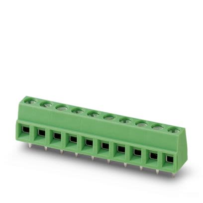 Phoenix Contact MKDSN Series PCB Terminal Block, 16-Contact, 5mm Pitch, Wave Soldering, 1-Row, Screw Termination