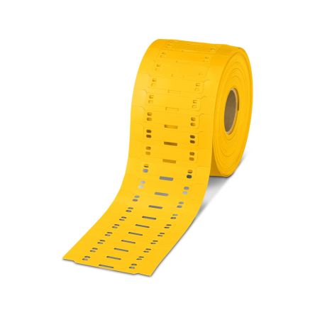 Phoenix Contact WMTB Cable Tie Cable Markers, Yellow, 6mm Cable, for, for THERMOMARK, 1523621