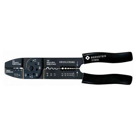 Bernstein 3-0856 Crimping Tool, 240 mm Overall, Flat Tip