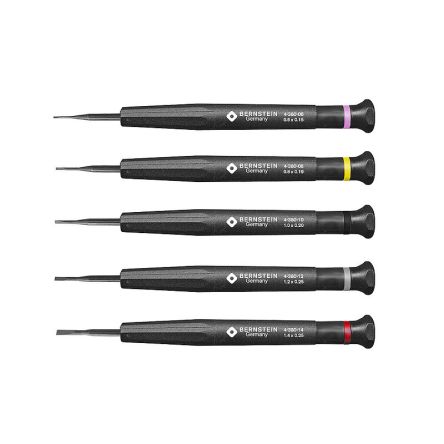 Bernstein Slotted Screwdriver Sets, 5-Piece