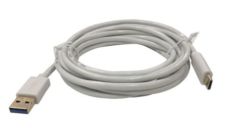 RND USB 3.1, Male USB A to Male USB C, 10Gbps, 3m
