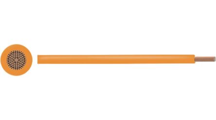 RND 475, Power, 100m, Orange Polyvinyl Chloride PVC Power Cable +90°C
