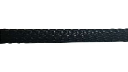 RND Expandable Braided PET Black Cable Sleeve, 8 to 4mm Diameter, 200m Length, 465 Series