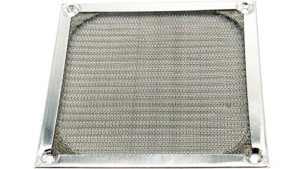 RND 460 Series Fan Filter, Stainless Steel Filter, Aluminium Frame, 118.7 x 118.7mm
