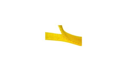 RND Hook and Loop Cable Tie,, 10m x 15 mm, Yellow Polypropylene