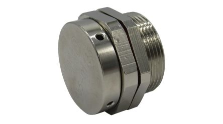 RND Pressure Compensating Plug, M32mm, 32mm Hole Diameter, Brass, 36mm Diameter, Threaded