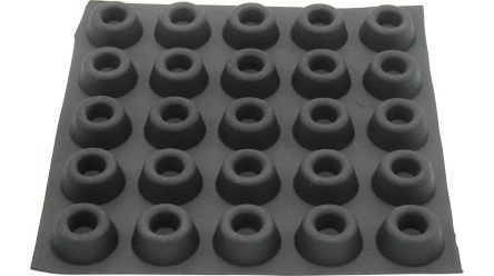 RND Rubber Non Slip Pad, 22mm diameter 22mm width x 22mm length