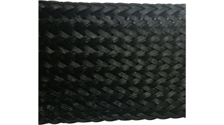 RND Expandable Braided PET Black Cable Sleeve, 60 to 30mm Diameter, 100m Length, 465 Series