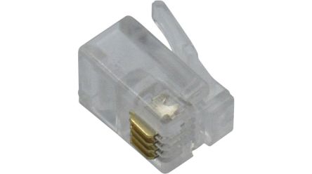 RND 765 Series Plug RJ Connector, Cable Mount Straight 1 Port