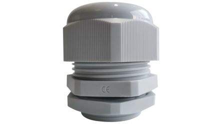 RND 465 Series Grey Polyamide Cable Gland, M36mm Thread, 18mm min., 25mm max., IP68