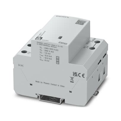 Phoenix Contact, FLT-MB Surge Arrester 264 V ac Maximum Voltage Rating 50kA Maximum Surge Current Surge Arrester