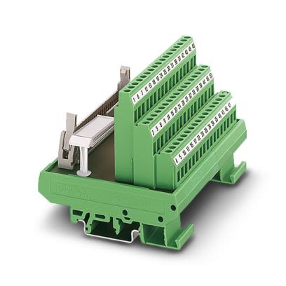 Phoenix Contact VARIOFACE Series 40-Contact Male Interface Module, Flat Ribbon Cable Connector, DIN Rail Mount, 1A