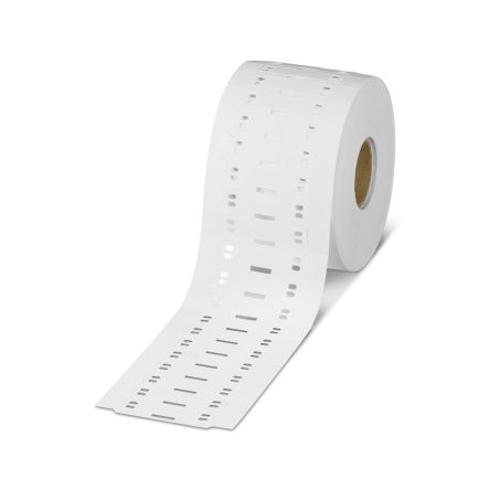 Phoenix Contact WMTB Insert Cable Markers, White, 6mm Cable, for, for THERMOMARK, 1523619