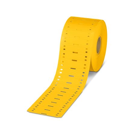 Phoenix Contact WMTB Cable Tie Cable Markers, Yellow, 6mm Cable, for, for THERMOMARK, 1523623