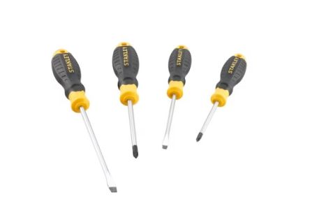 Stanley Flared, Parallel, Phillips Screwdriver Sets, 4-Piece