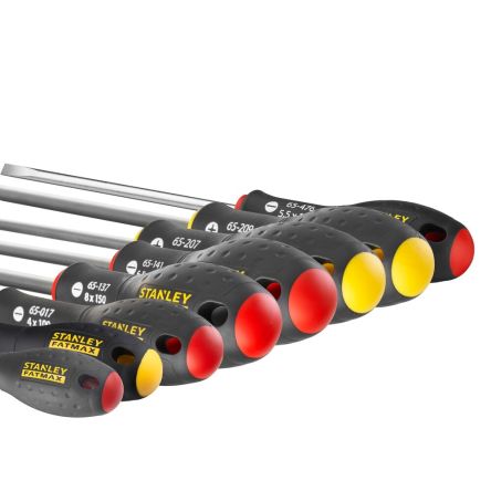 Stanley Flared, Parallel, Phillips Insulated Screwdriver Set, 8-Piece