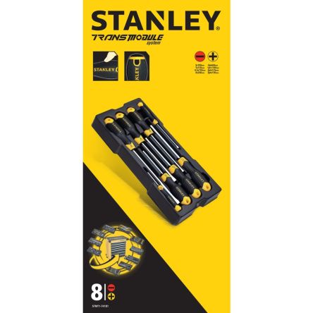 Stanley Flared, Parallel, Phillips Screwdriver Sets, 8-Piece