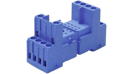 Finder 94 250V DIN Rail Relay Socket, for use with 55.32, 55.34, 85.02, 85.04 Relays