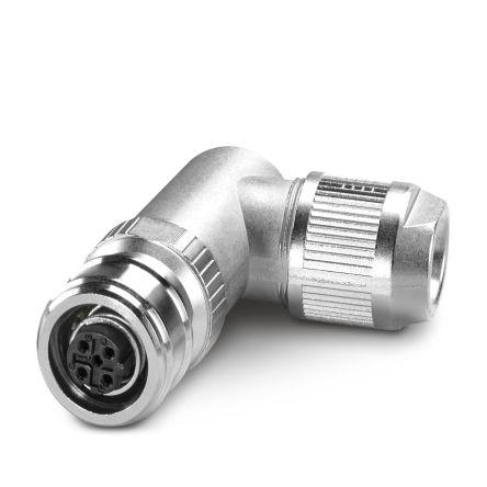 Phoenix Contact Industrial Circular Connectors, 4 Contacts, Cable Mount, M12 Connector, Socket, Female, SACC Series
