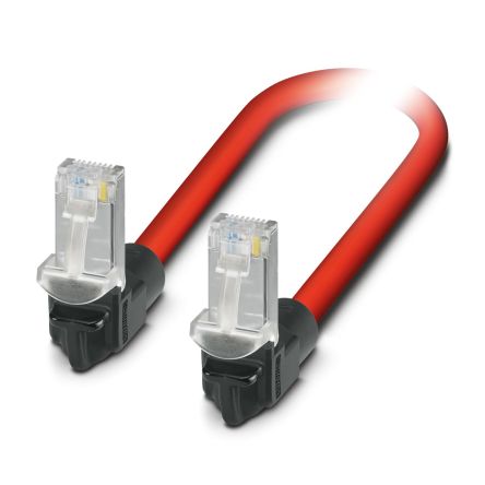Phoenix Contact NBC, 3m Cat5, Light Blue, Shielded Shielded, Terminated Polyurethane Sheath