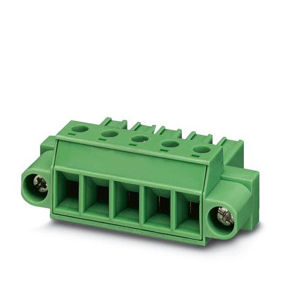 Phoenix Contact PC 4 Series PCB Connector, 10-Contact, 7.62mm Pitch, Screw, 1-Row, Screw Termination