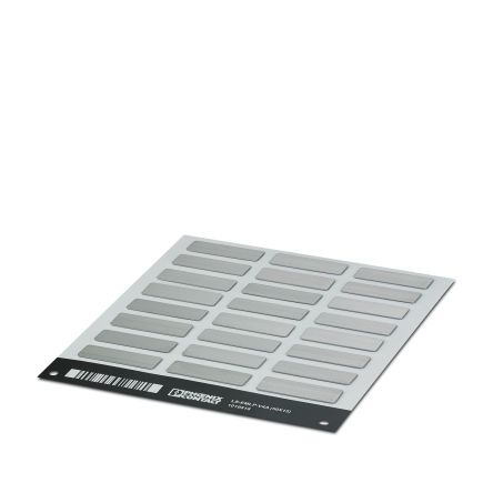 Phoenix Contact Silver Adhesive Heavy duty Label Sheet, Pack of 1Sheets