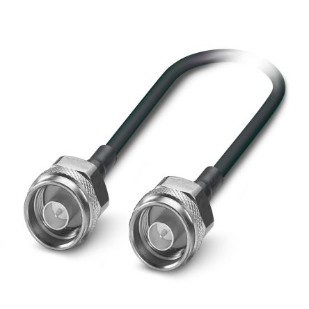 Phoenix Contact NBC-COX-CNM/0.5-M/COX-CNM Series Male Coax Plug to Male Coax Plug, 500mm, SMA Coaxial, Terminated50 Ω