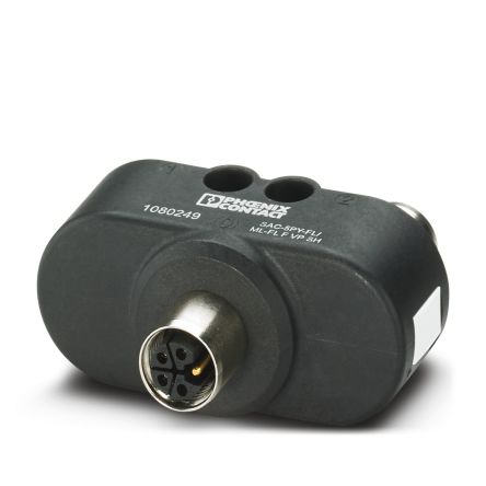 Phoenix Contact Y-Shaped 5 Pole M12 Plug to 5 Pole M12 Socket Adapter